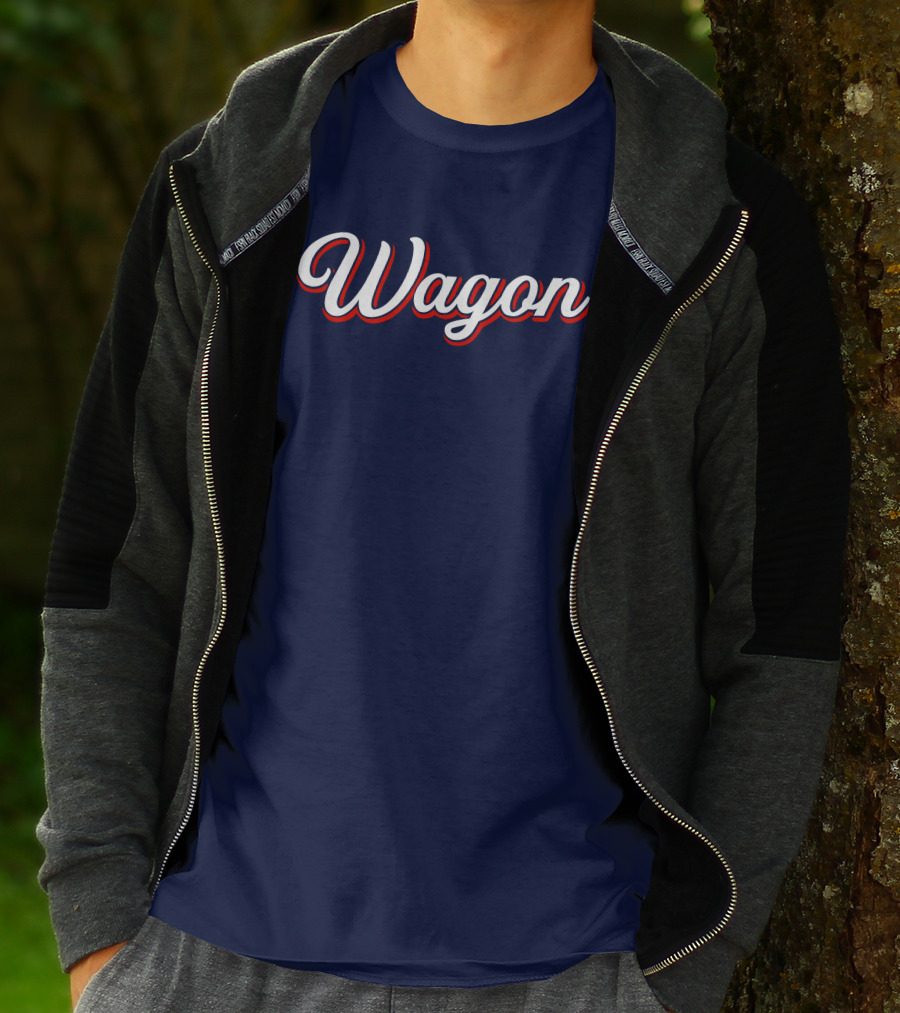 Wagon NJ Style Vintage Script T-Shirt