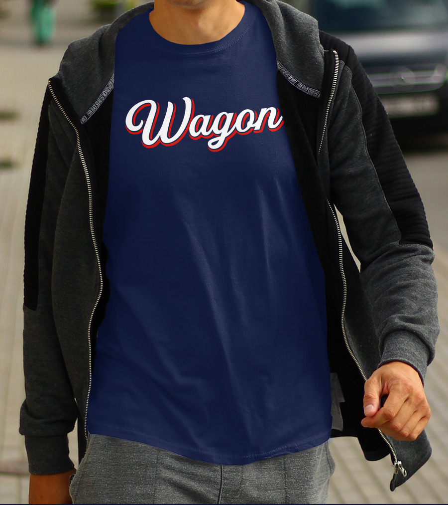 Wagon NJ Style Vintage Script T-Shirt