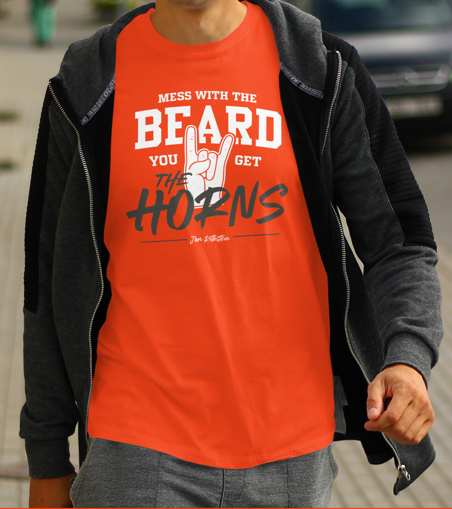 Mess With The Beard You Get The Horns Jon Rothstein T-Shirt