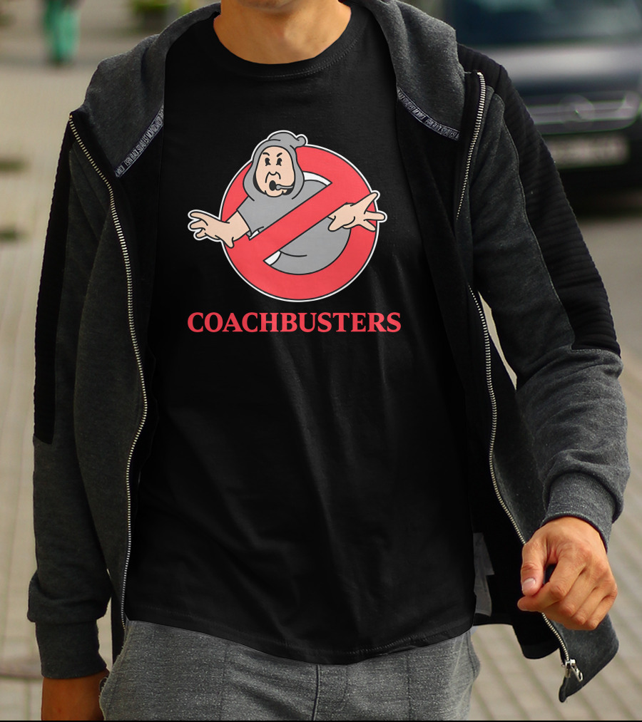 Ghostbusters Coachbusters Logo Parody With Ghost In No T-Shirt