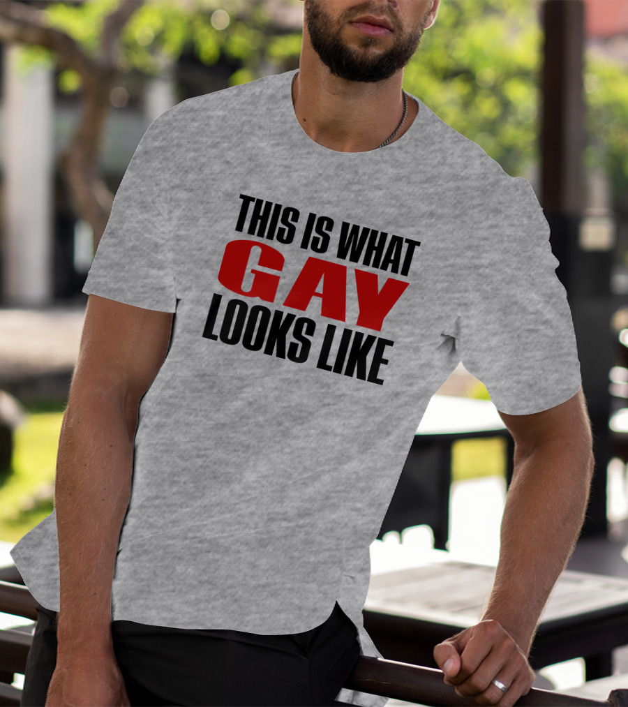 This Is What Gay Looks Like Bold Red T-Shirt