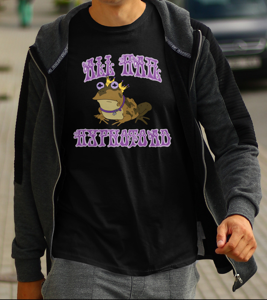All Hail Hypnotoad With Purple Text And Crown T-Shirt