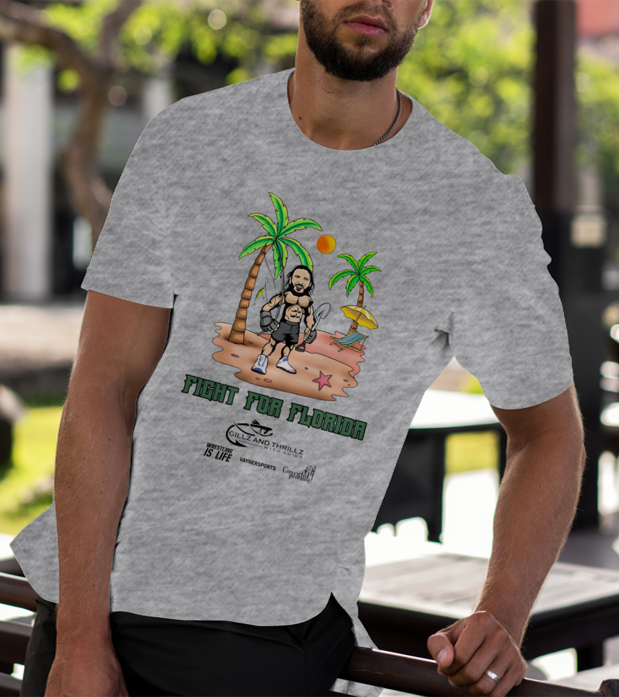Fight For Florida Wrestling Is Life With VaynerSports Guida Gillz And Thrillz T-Shirt