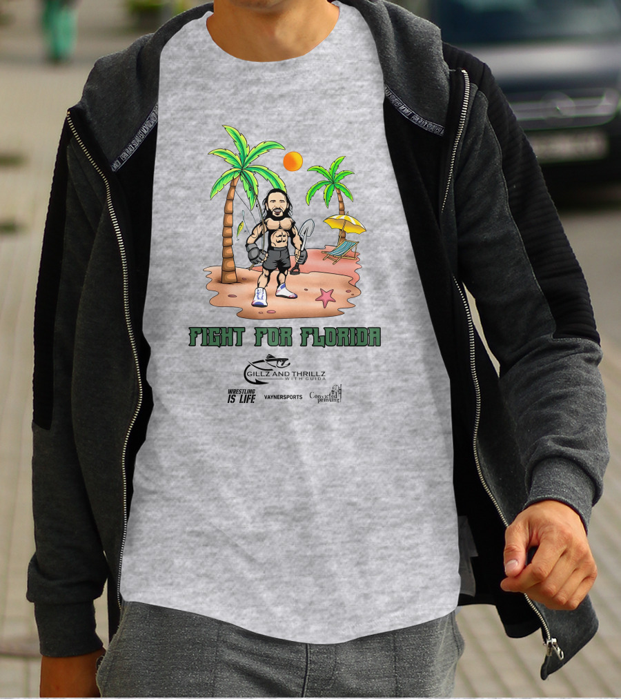 Fight For Florida Wrestling Is Life With VaynerSports Guida Gillz And Thrillz T-Shirt