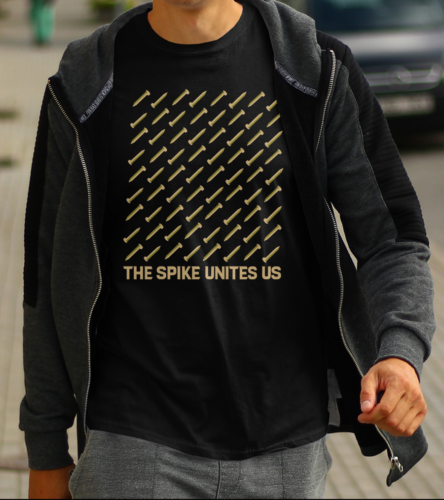The Spike Unites Us Rows Of Gold Spikes T-Shirt