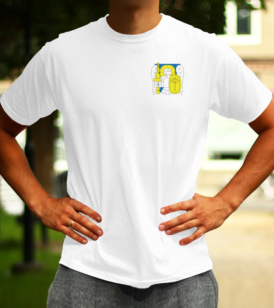 Kyiv Archangel St. Michael Emblem Blue Yellow T-Shirt
