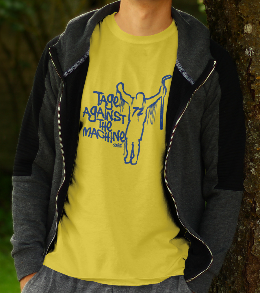 Tage Against The Machine 72 Hockey Silhouette Smack T-Shirt