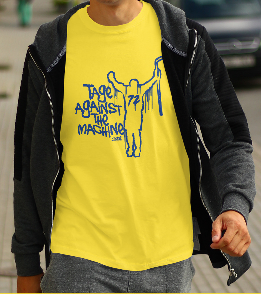 Tage Against The Machine 72 Hockey Silhouette Smack T-Shirt