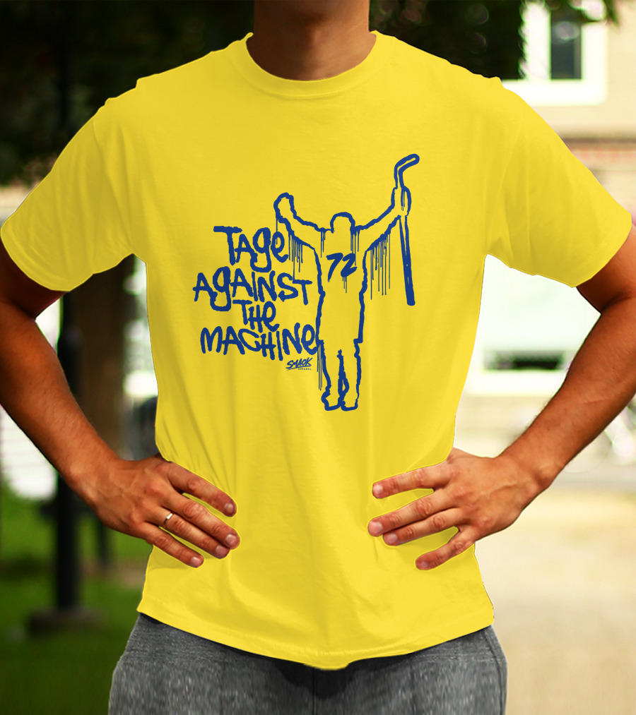 Tage Against The Machine 72 Hockey Silhouette Smack T-Shirt