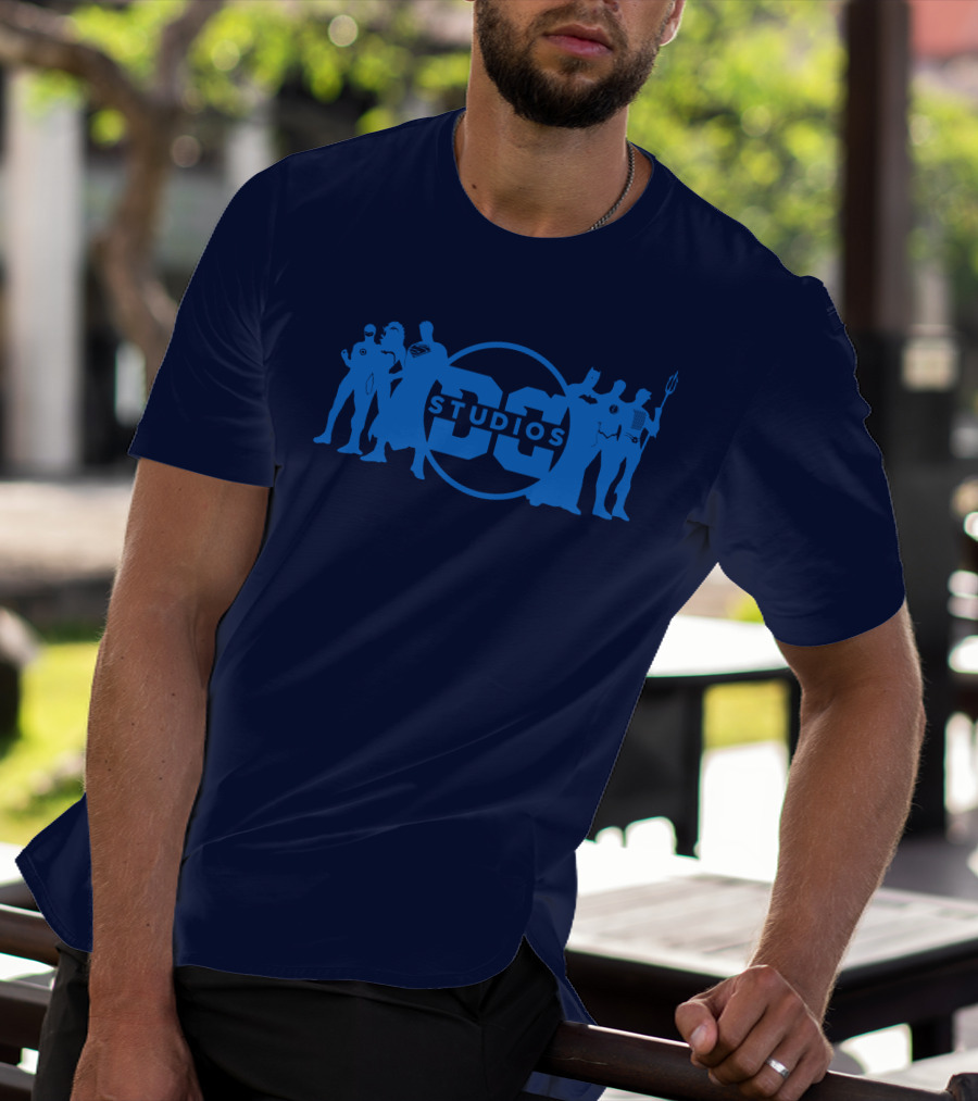 DC Studios Superheroes Silhouettes Logo Iconic Characters T-Shirt