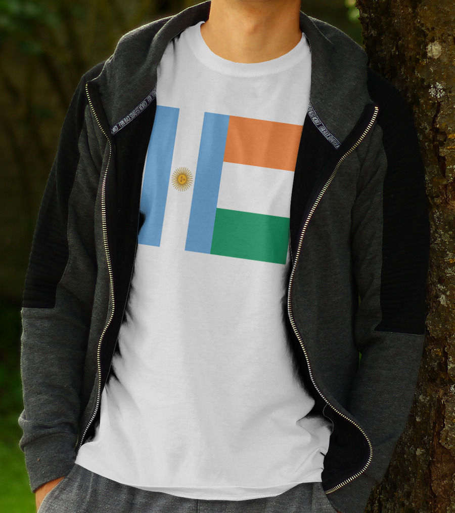 Argentina Flag Ireland Flag T-Shirt