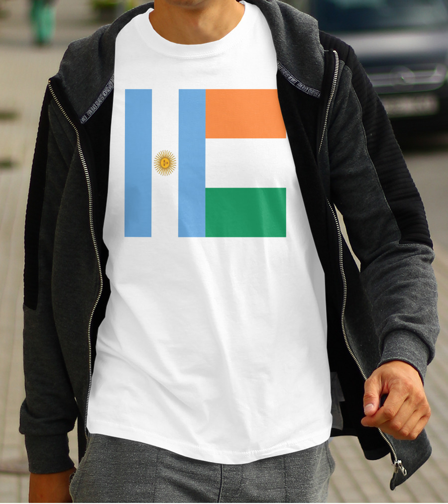 Argentina Flag Ireland Flag T-Shirt