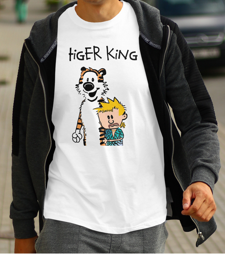Tiger King Calvin And Hobbes Meme T-Shirt