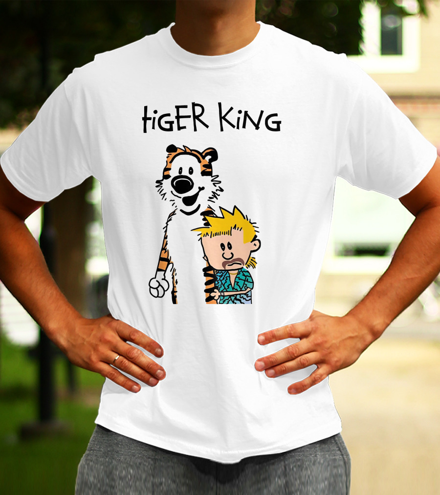 Tiger King Calvin And Hobbes Meme T-Shirt