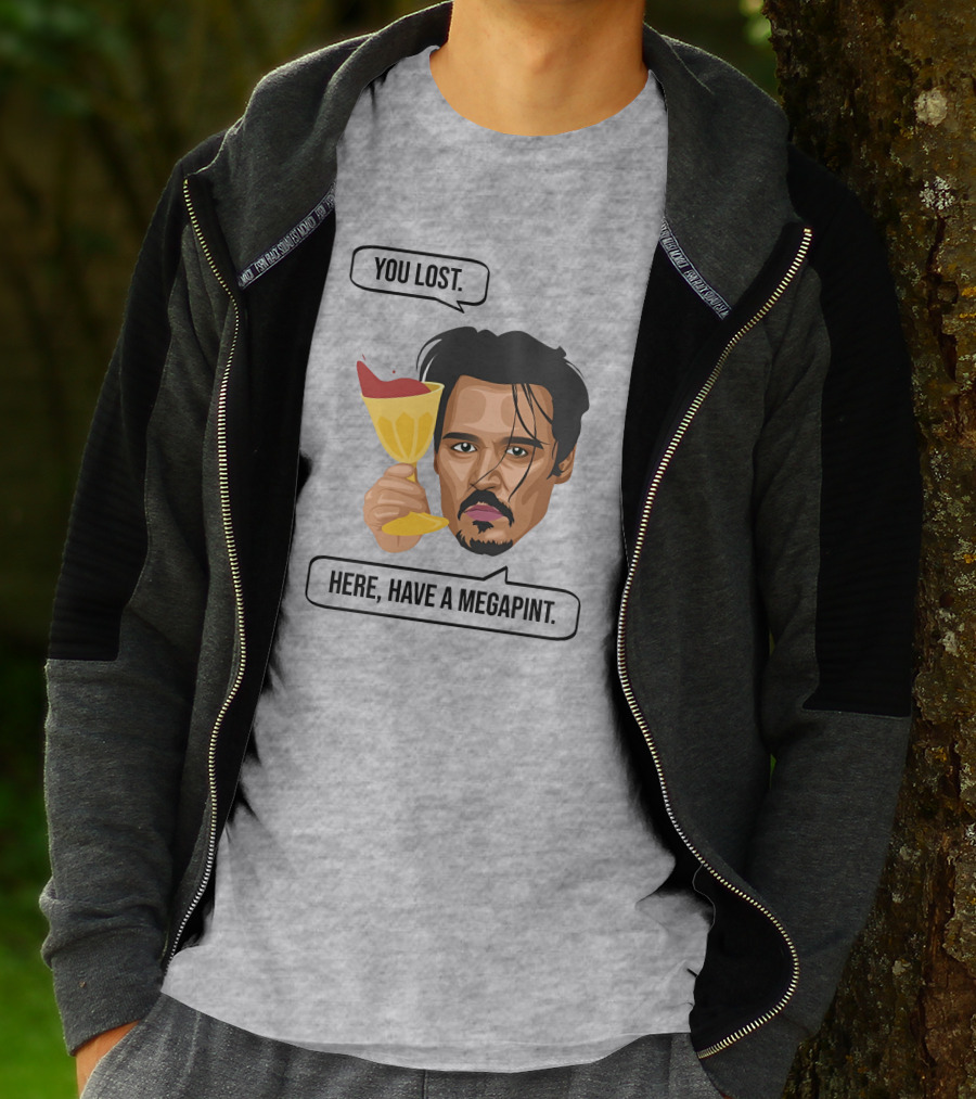 You Lost Here Have A Megapint Johnny Depp Meme T-Shirt