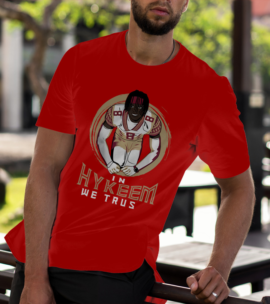 Hykeem Football Embrace Number 8 In Hykeem We Trust T-Shirt