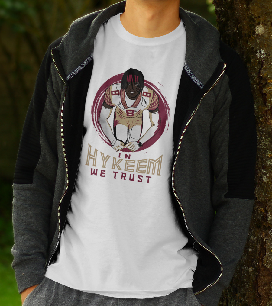 In Hykeem We Trust Football Player Number 8 T-Shirt
