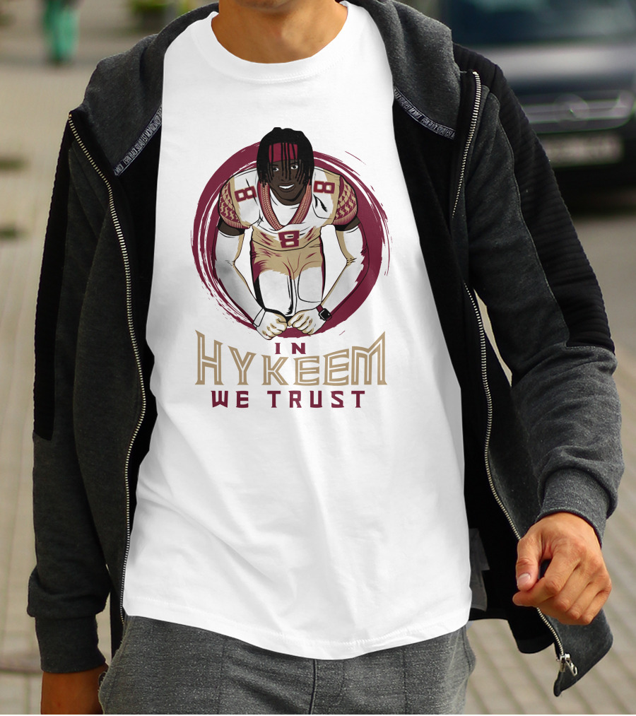 In Hykeem We Trust Football Player Number 8 T-Shirt