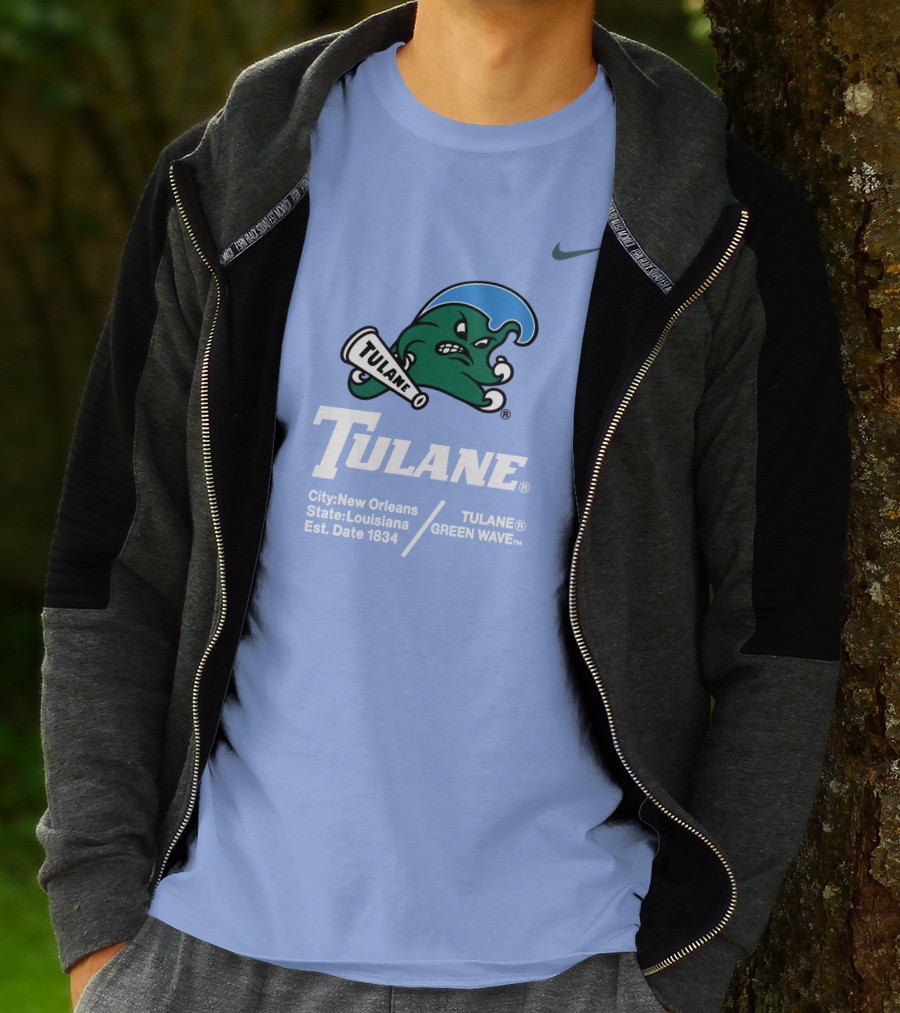 Tulane Green Wave New Orleans Louisiana Est 1834 T-Shirt