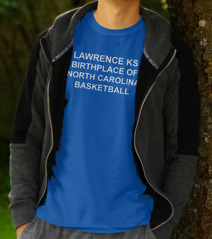 LAWRENCE KS ORIGINS OF NORTH CAROLINA BASKETBALL LEGACY T-Shirt
