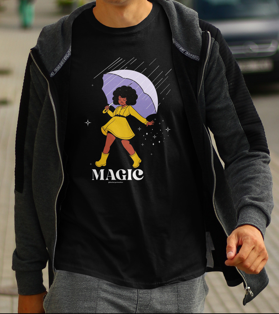 MAGIC TheFairyArtMother Rain Dance In Yellow Dress T-Shirt