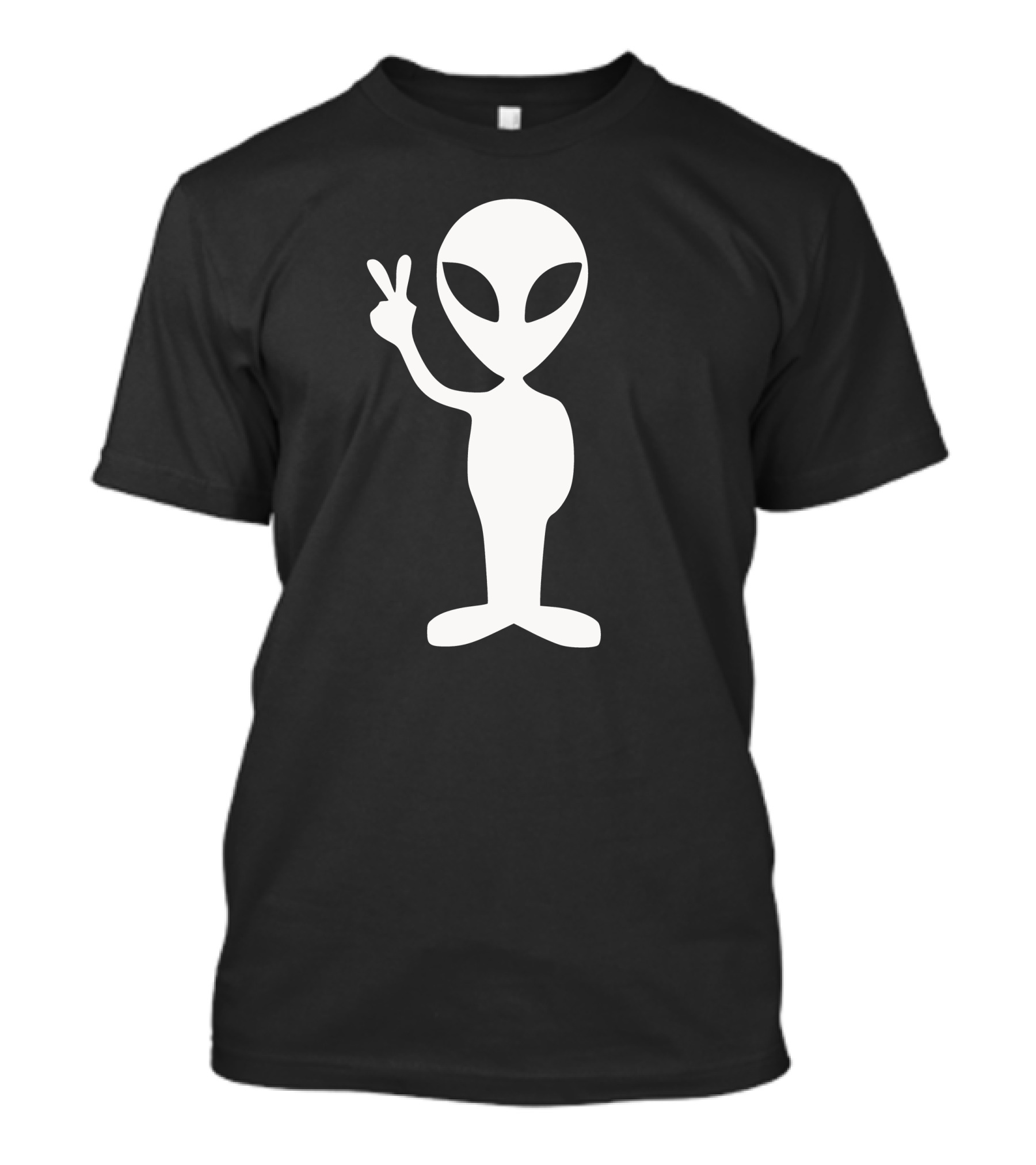 Alien Peace Hand Gesture T-Shirt