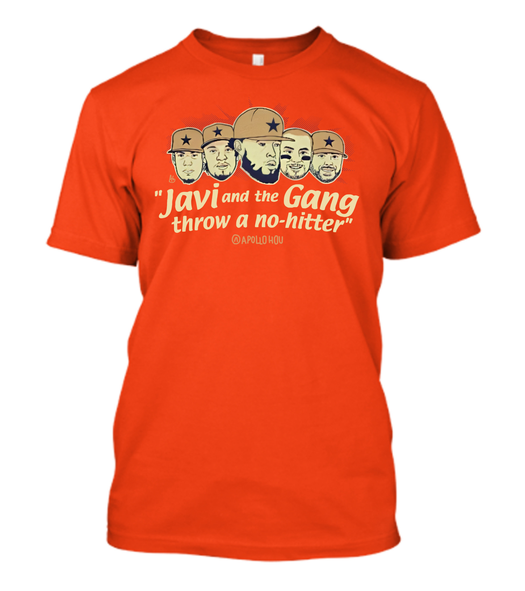 Apollohou Javi And The Gang Throw A No-Hitter Baseball T-Shirt