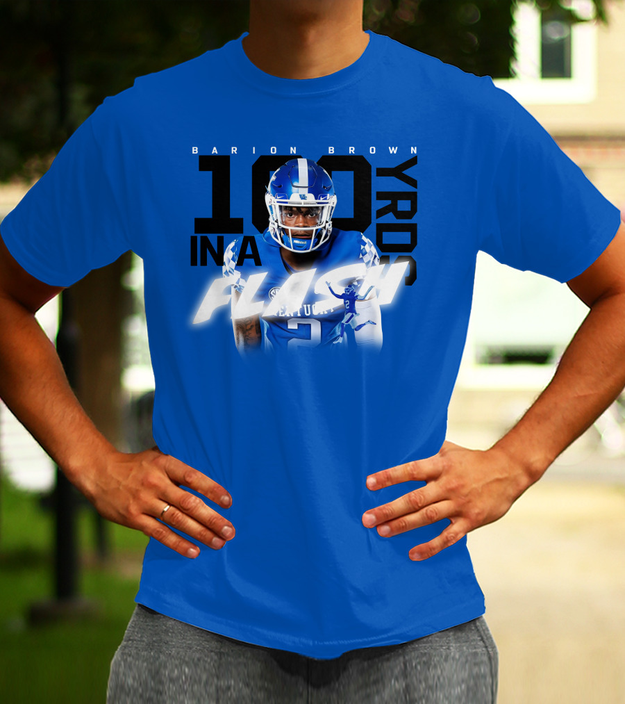 Barion Brown Kentucky 100 Yards In A Flash T-Shirt