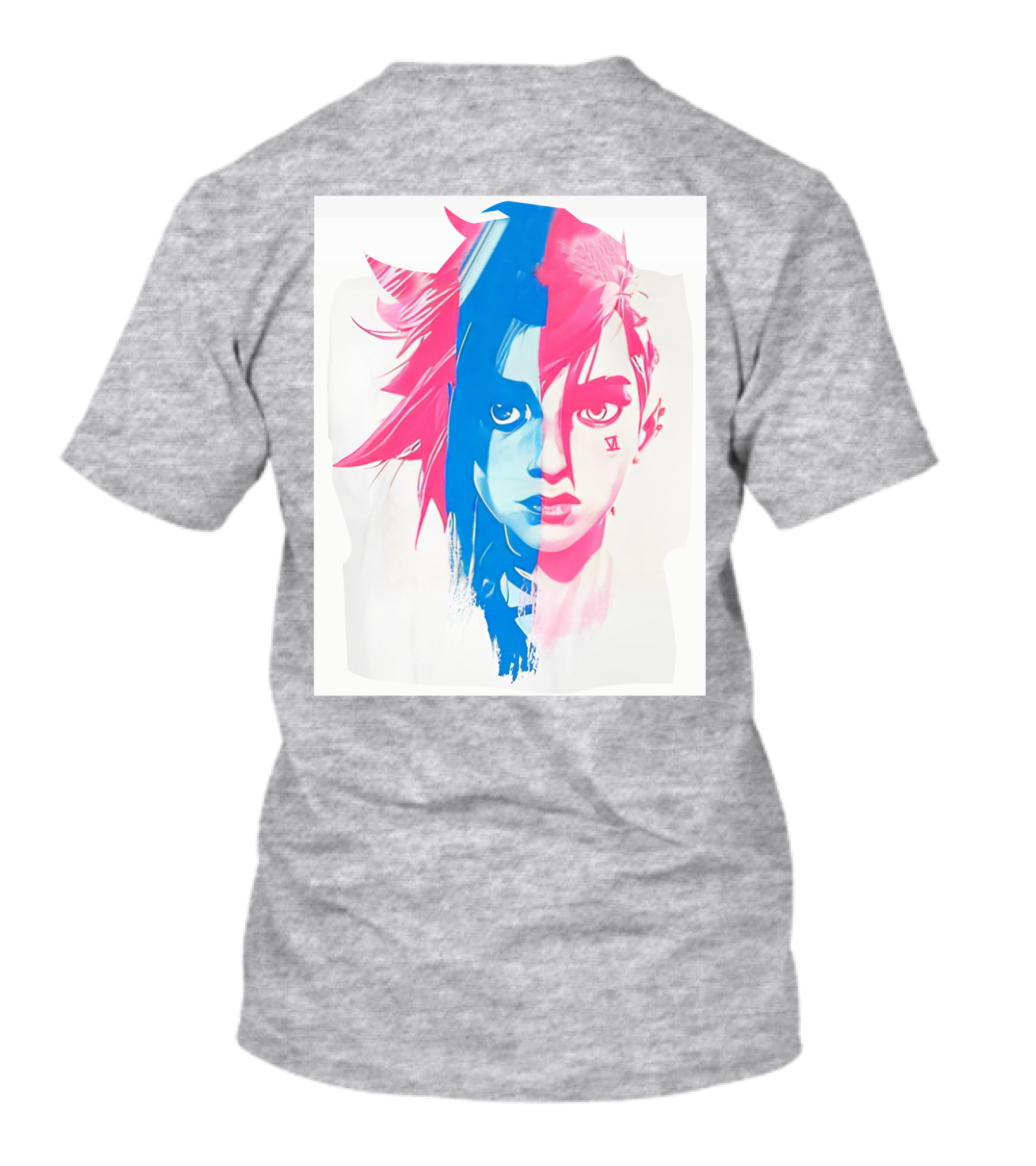 Arcaneshow Vi And Jinx Split Face T-Shirt