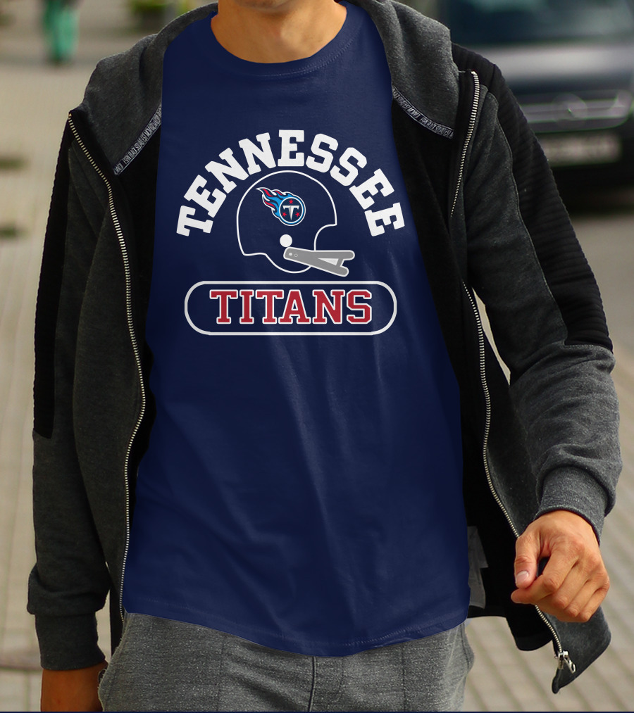 Jason Mccourty Tennessee Titans Helmet T-Shirt