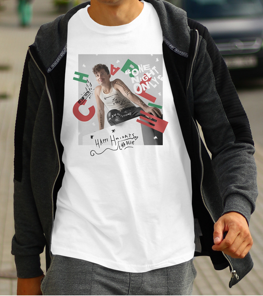 One Night Only Happy Holidays Charlie Puth Store T-Shirt