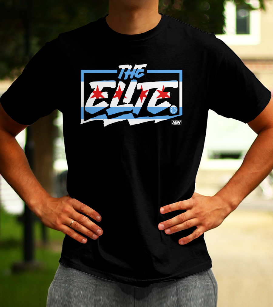 Shiningpolaris The Elite Chicago Flag AEW T-Shirt