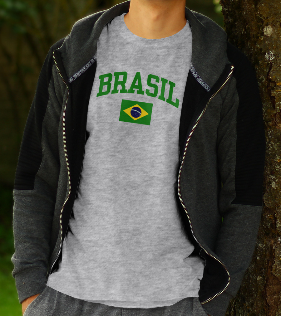 Nowunitedmusic Josh Beauchamp Brasil Flag Wearing T-Shirt