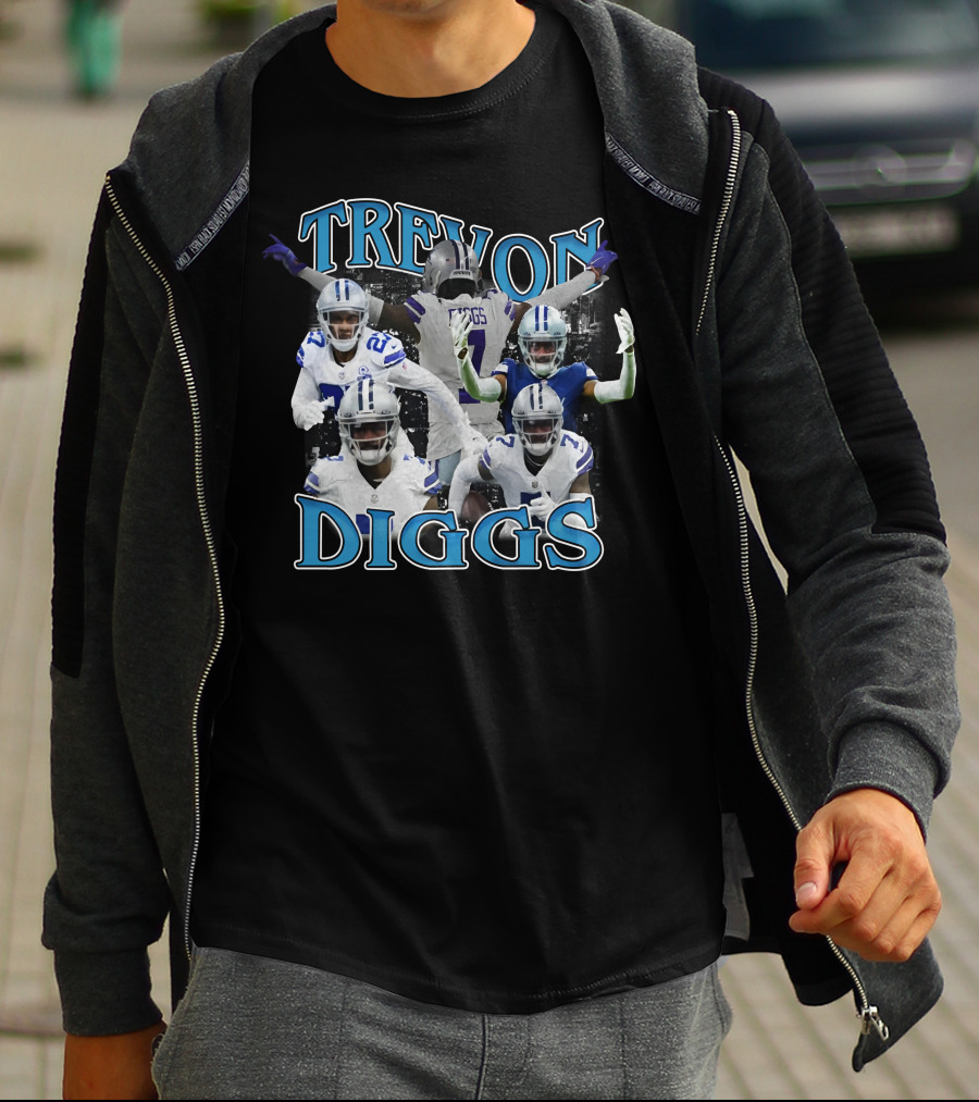 Trevon Diggs Dallas Cowboys Football Collage T-Shirt