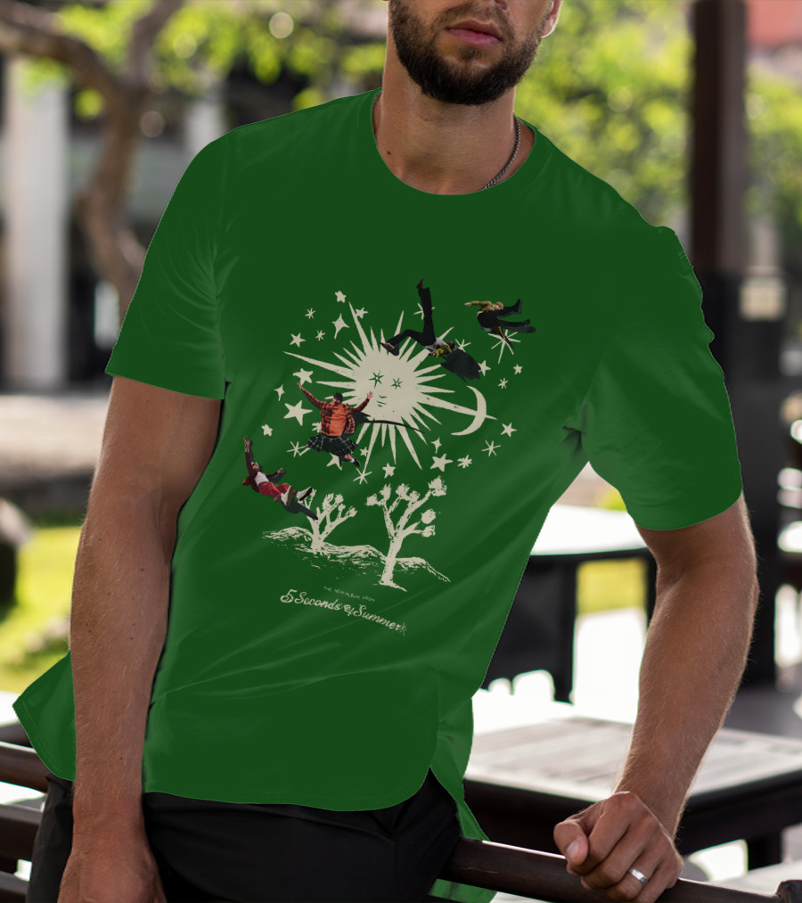 5 Seconds Of Summer The New Album Promo Desert Sun Starry Sky T-Shirt