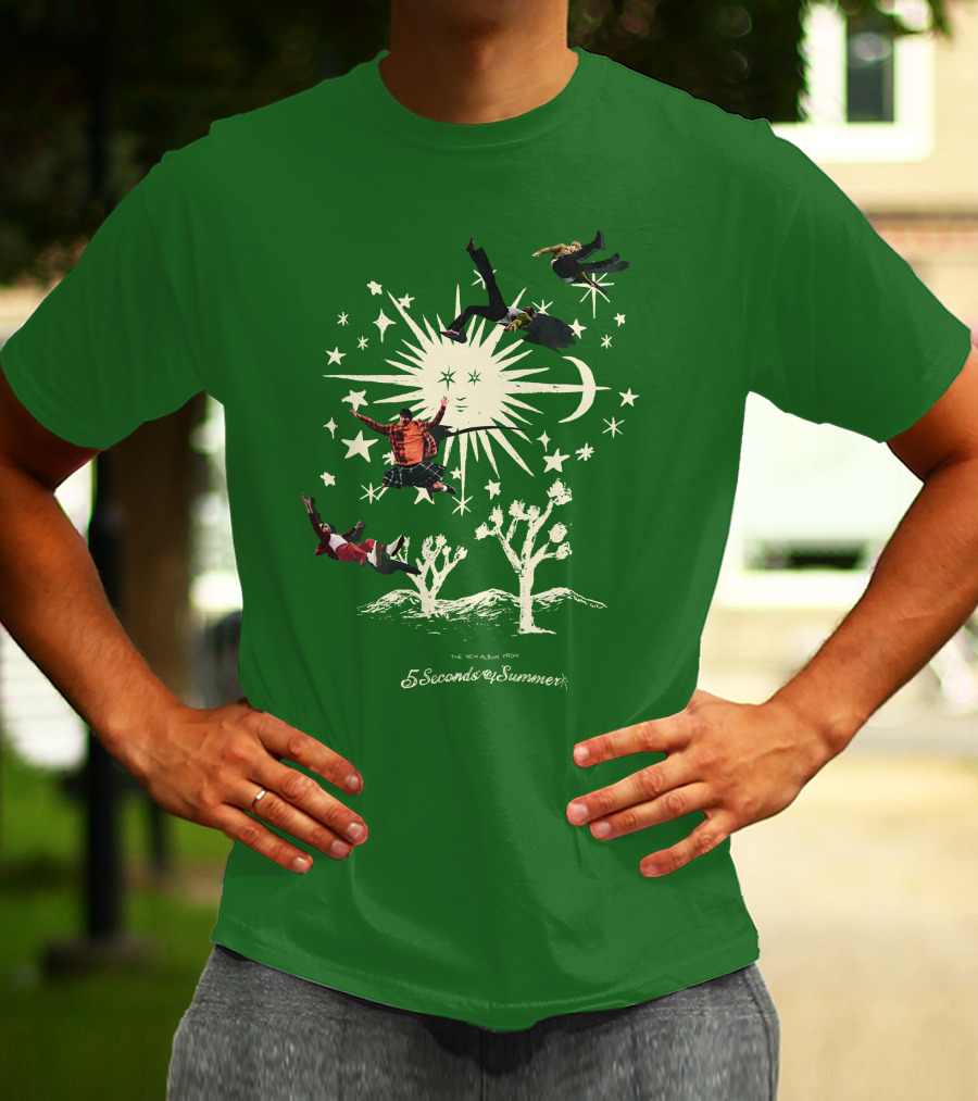 5 Seconds Of Summer The New Album Promo Desert Sun Starry Sky T-Shirt