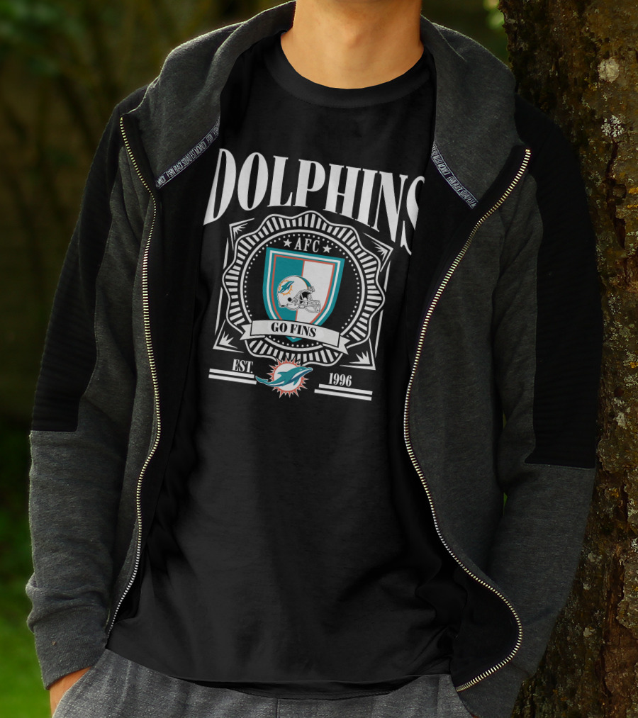 Dolphins AFC Go Fins Est 1966 Miami T-Shirt