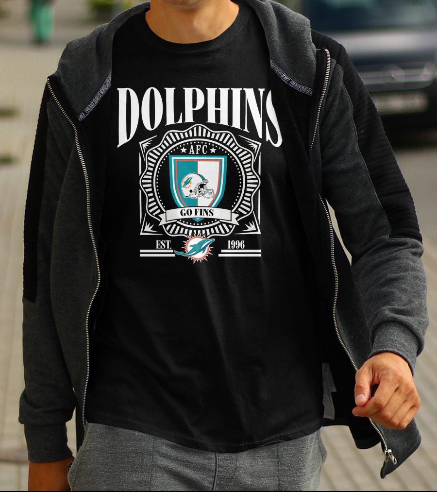 Dolphins AFC Go Fins Est 1966 Miami T-Shirt