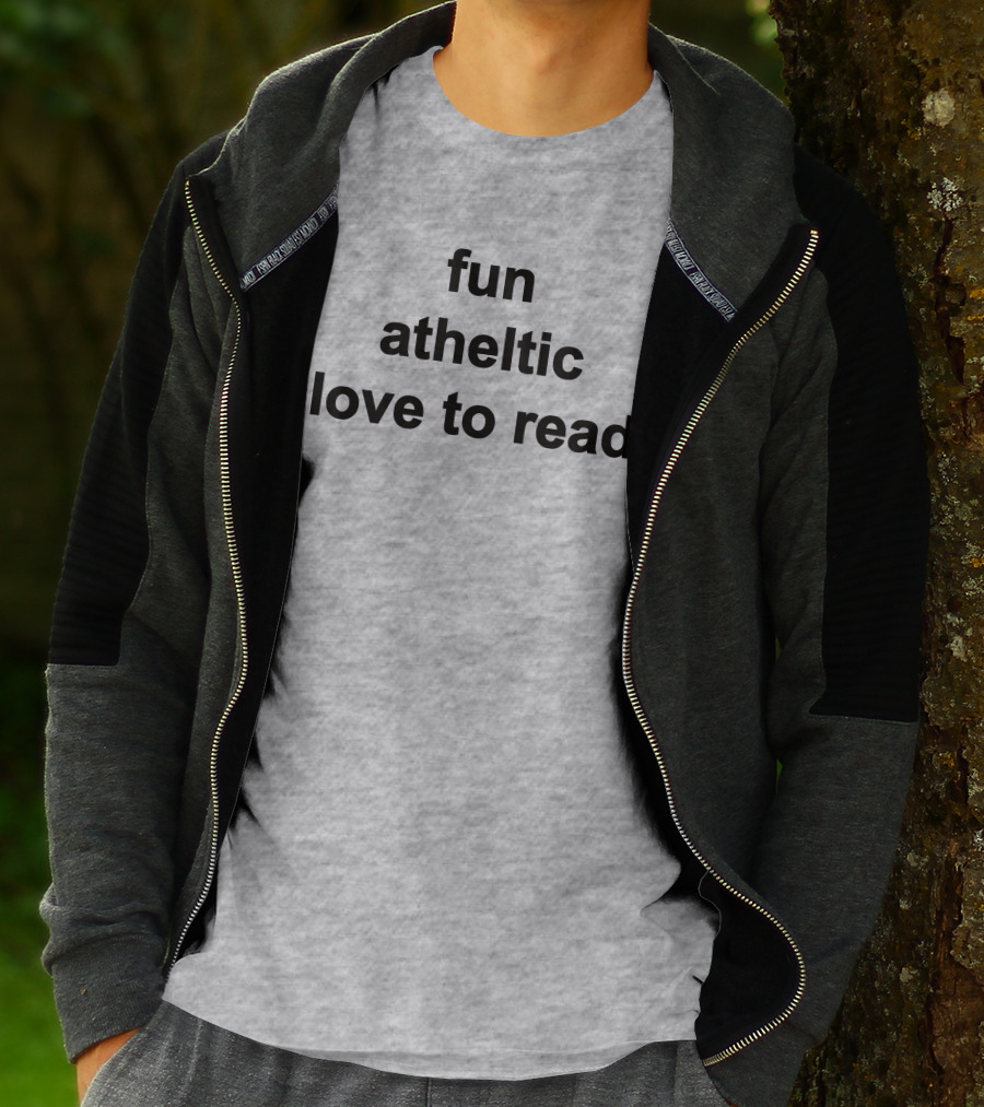 Fun Athletic Love To Read T-Shirt