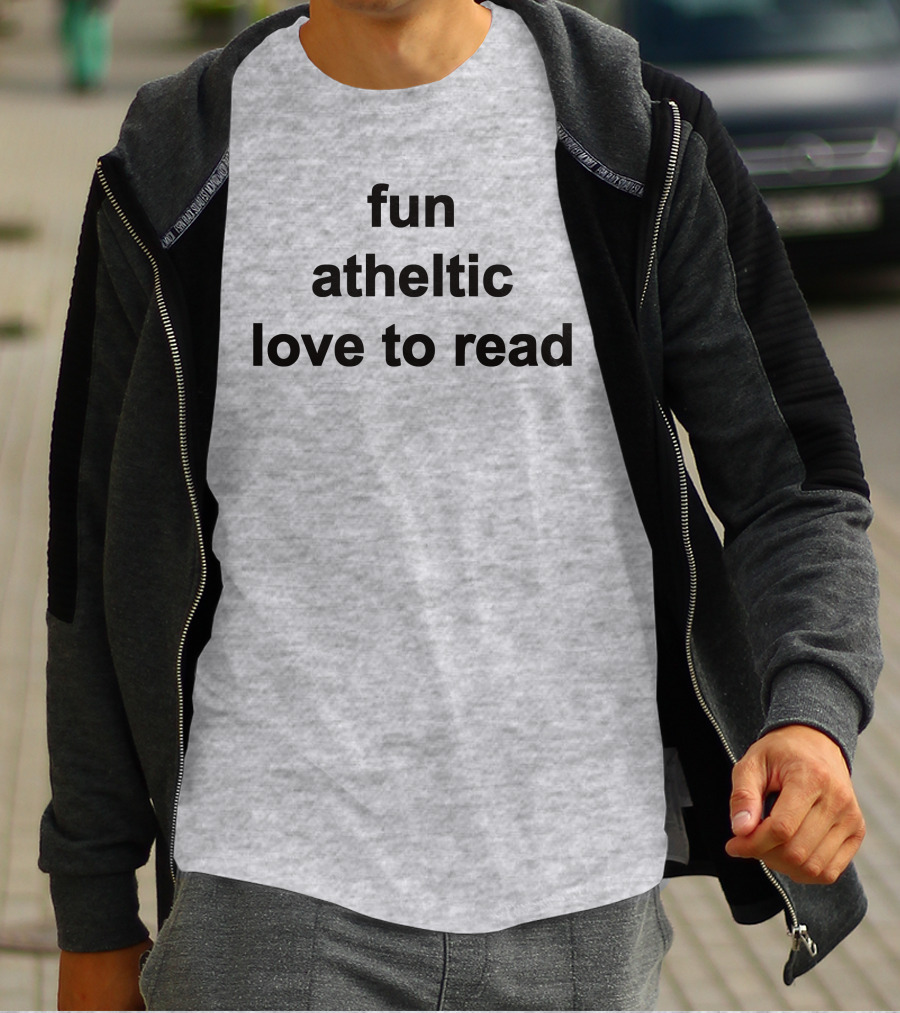 Fun Athletic Love To Read T-Shirt