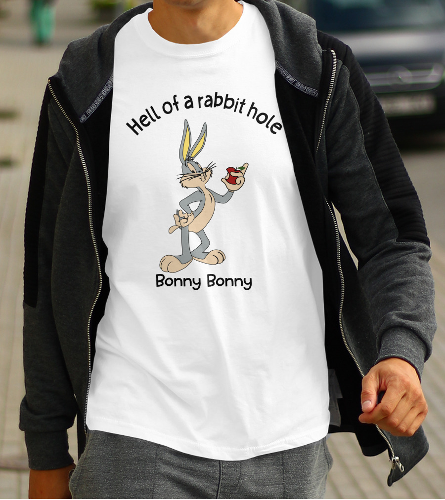Hell Of A Rabbit Hole Bonny Bonny Bugs Apple T-Shirt
