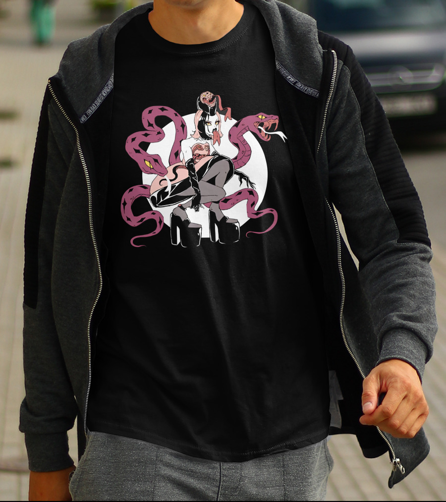 Mybestjudy Merch Snake Goth Style With Pink Serpents T-Shirt