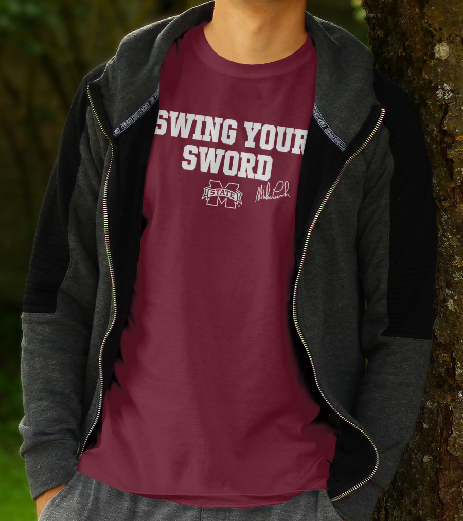 Swing Your Sword Mike Leach M State T-Shirt