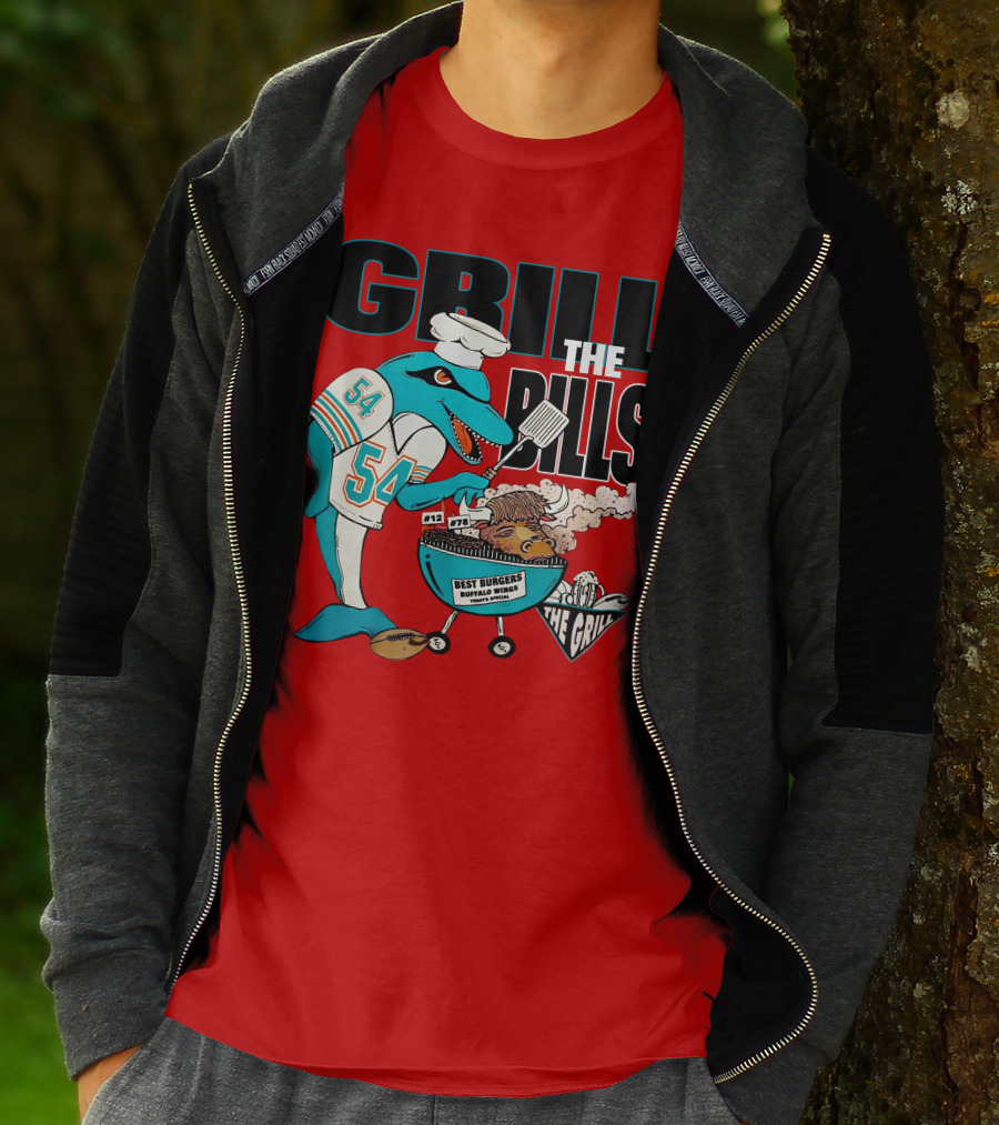 GRILL THE BILLS 54 BEST BURGERS BUFFALO WINGS THE GRILL 12 78 T-Shirt