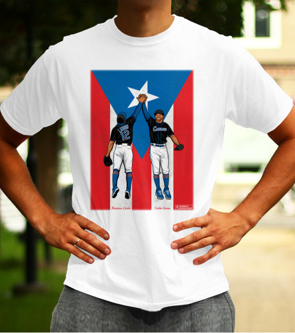 Francisco Lindor Carlos Correa Puerto Rican Baseball Unity T-Shirt