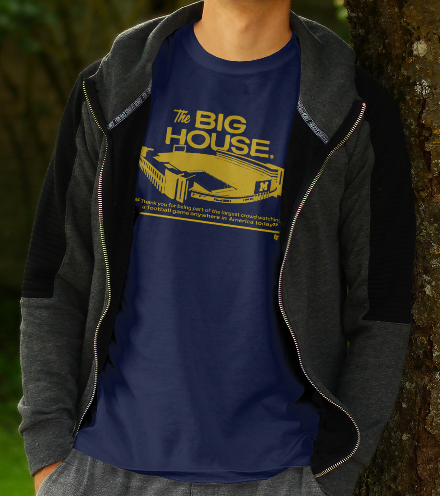 The Big House Michigan Stadium Football Game Crowd T-Shirt