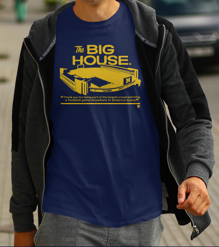 The Big House Michigan Stadium Football Game Crowd T-Shirt