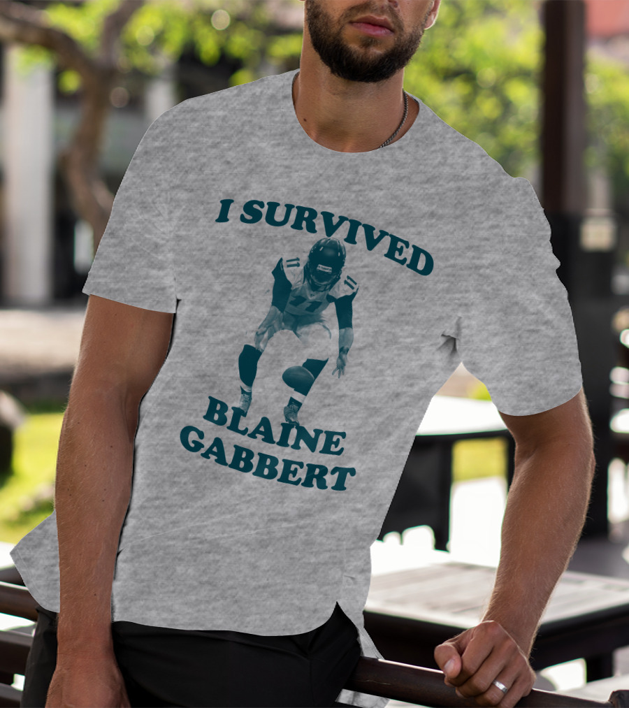 I Survived Blaine Gabbert Football Quarterback Action T-Shirt