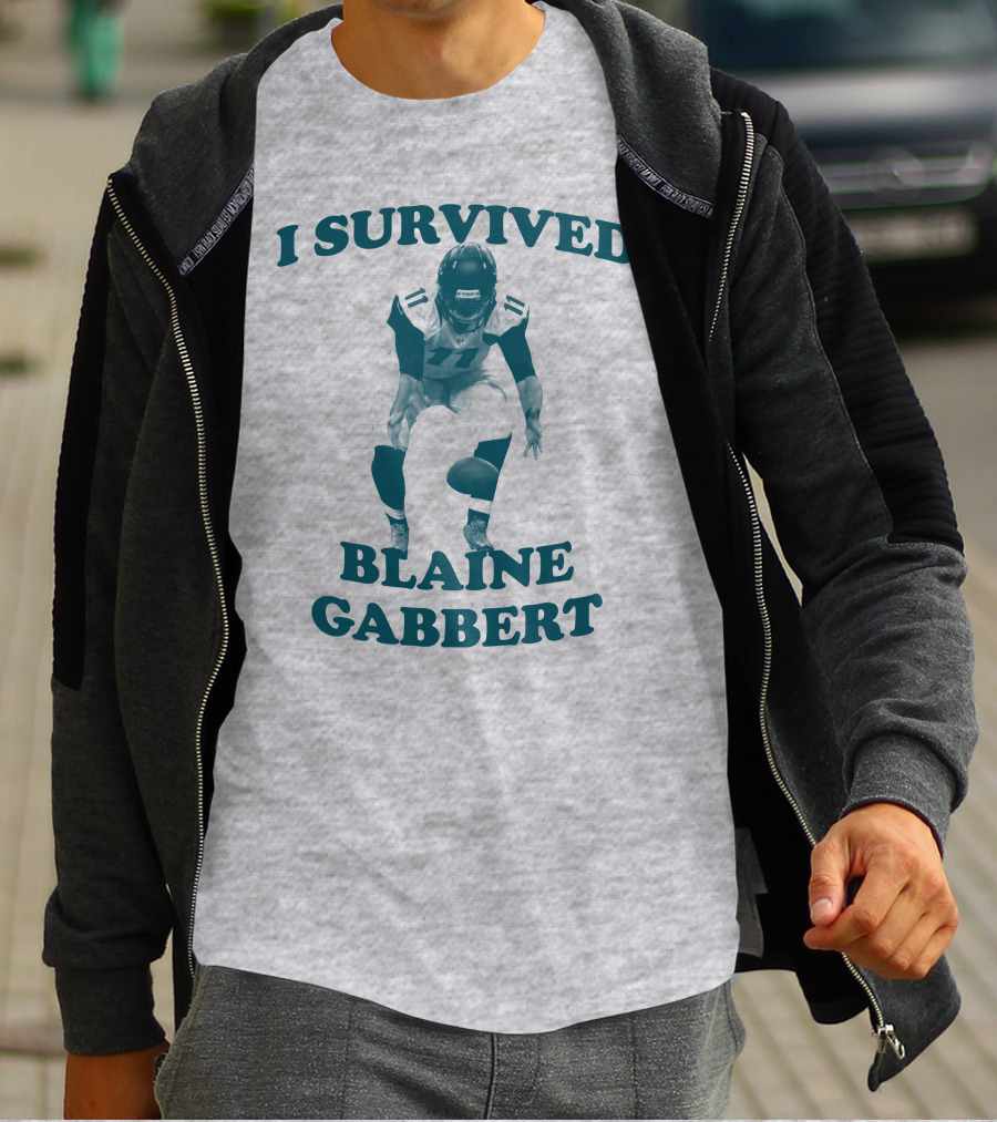 I Survived Blaine Gabbert Football Quarterback Action T-Shirt