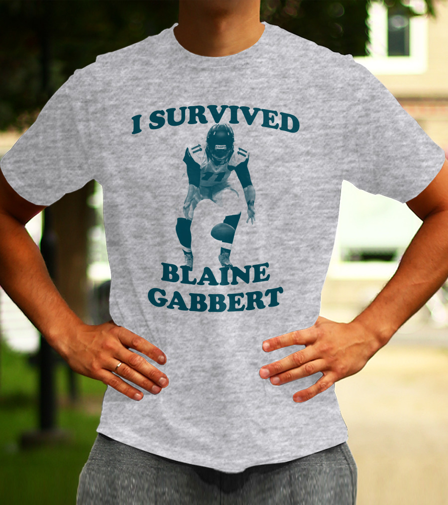 I Survived Blaine Gabbert Football Quarterback Action T-Shirt